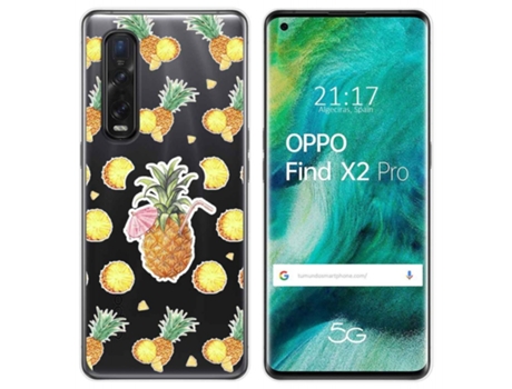 Carcasa Oppo Find X2 Pro TUMUNDOSMARTPHONE Dibujos Transparente Multicolor