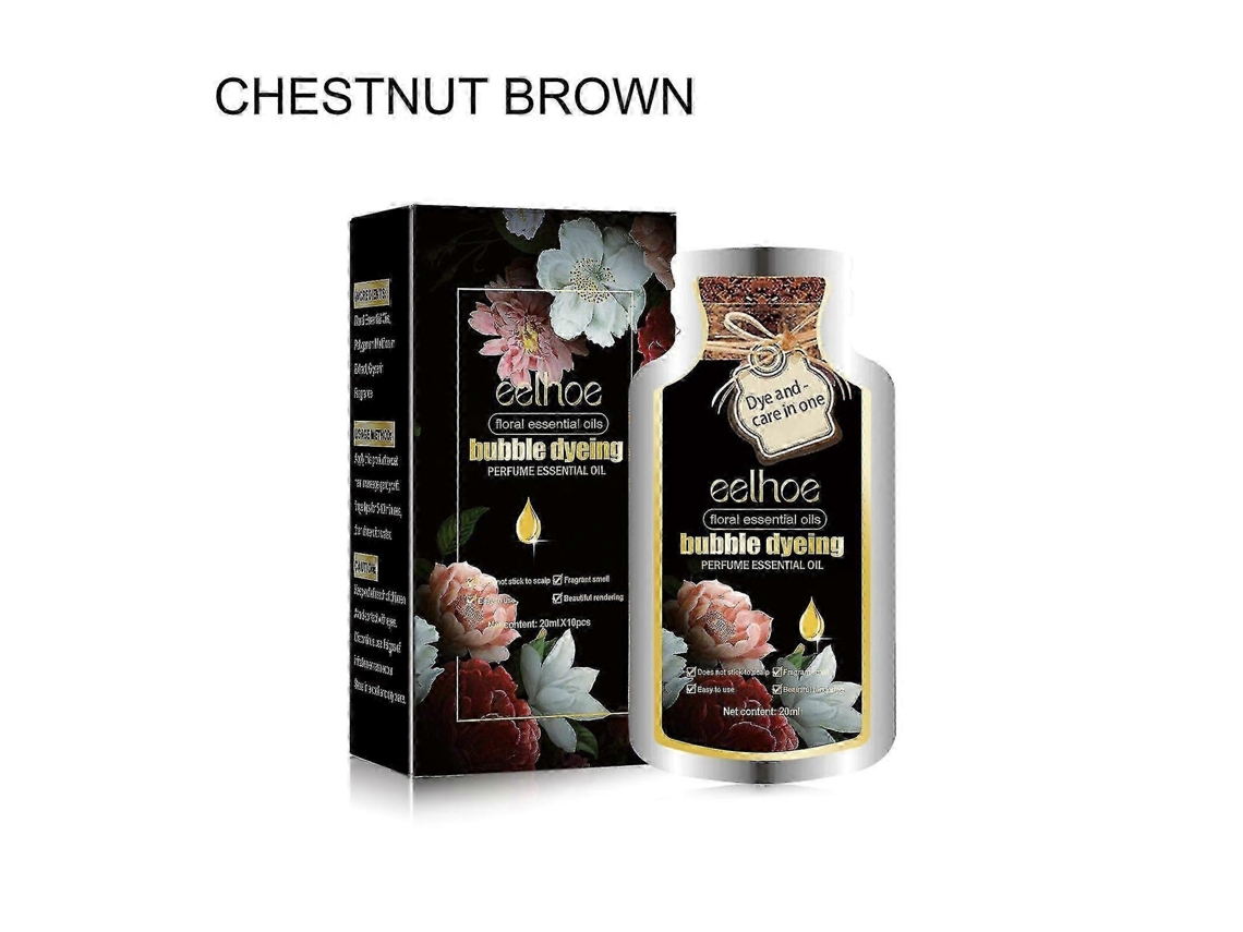 Chestnut Brown—organic Essence Oil Bubble Hairdressing Mild And N-irritating Easy To Color Long-lasting Hairdressing Hair Care Does T Hurt Hai