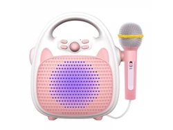 Reproductor de música con Bluetooth, juguete de karaoke para niños, Gusshious, juguete para niñas, color rosa