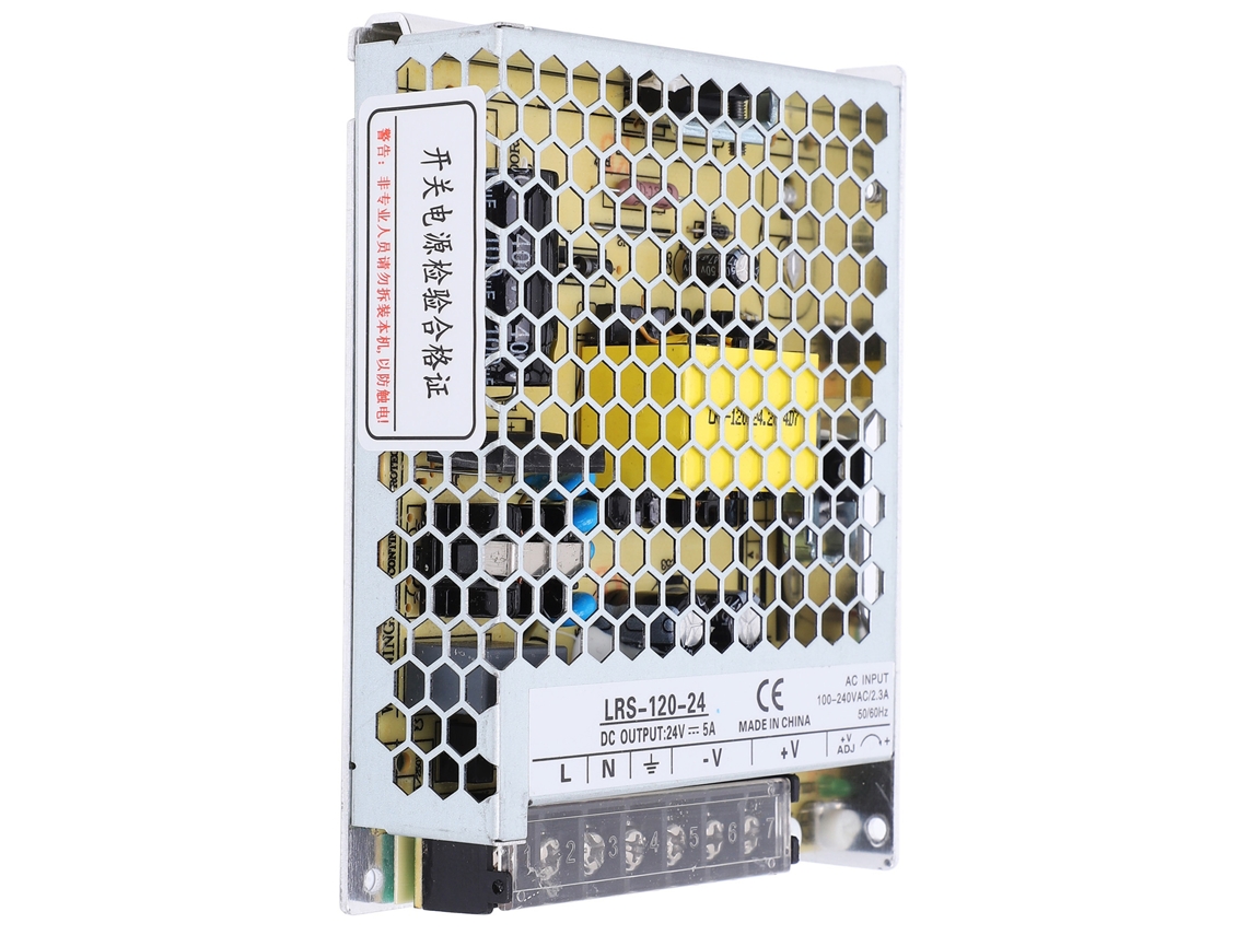 Fuente De Alimentación Berm Lrs-120-24 De 120 W Y 85~264 Vca Con Indicador Led Y Controlador De Transformador.
