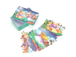 Juego De Rompecabezas Infantil De 60 Piezas Con Diseño De Personajes De Dibujos Animados Y Caja De Almacenamiento.