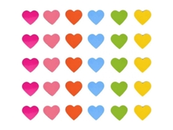 120 imanes decorativos en forma de corazón para nevera, ideales para la oficina, pizarras blancas y regalos. 3 cm.