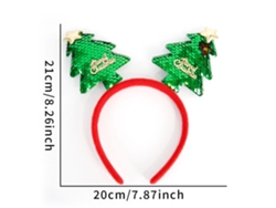 Tiara navideña con cuernos, brillante accesorio navideño, ideal para fiestas, cosplay y uso diario Aeuzwr (Estilo 40)