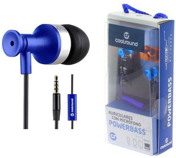 Auriculares Bluetooth True Wireless COOLSOUND TWS V14 (In Ear - Micrófono - Azul)