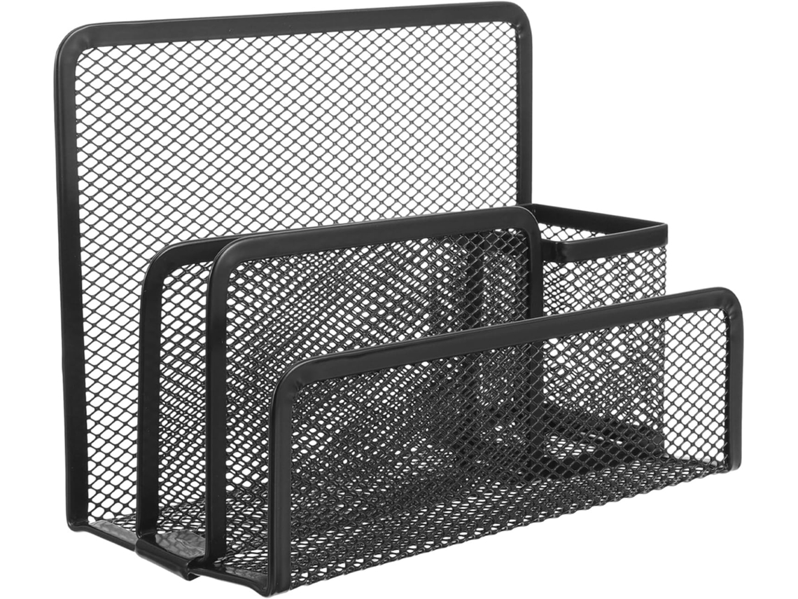Organizador de archivos de malla metálica compacto y versátil para carpetas y revistas GOKOCO (sin dimensiones)