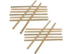 15 25x1x0.2 Estructuras De Ventilador Plegables De Bambú Natural Piezas Cm Para