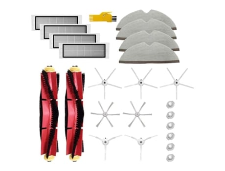 Paño de mopa con filtro de Cepillo Lateral principal para Roborock E4 S6 S5 S4 E25 E20 E35 C10 S50 S51 Kit de accesorios de Robot aspirador