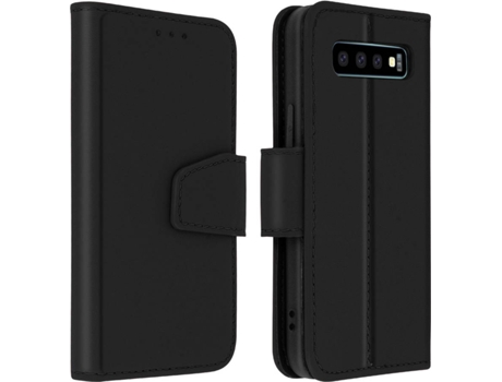 Funda Samsung Galaxy S10 Plus AVIZAR Tarjetero Negro