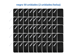 (negro, 50 Piezas, 5x9cm) Parches De Electrodos No Tejidos, 5*9cm, Con Conector De 2mm