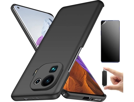 Kit Carcasa, Protector y Soporte Xiaomi Mi 11 Pro Ultimatte Turtleshell Negro