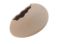 Cuenco con forma de cáscara de huevo, cuenco para postres y aperitivos, jarrón de cerámica para flores hidropónicas con forma de cáscara de huevo. Rosewell