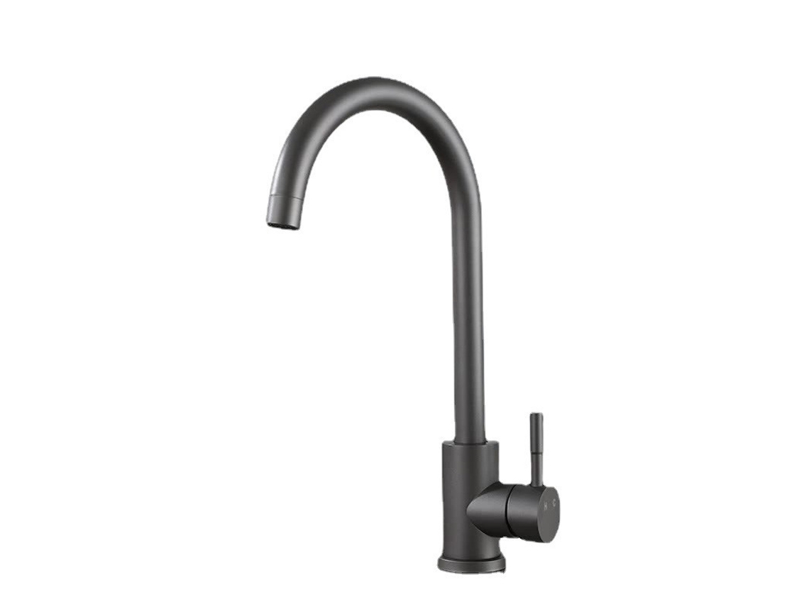 Grifo Chrui de acero inoxidable para agua caliente y fría (dorado)
