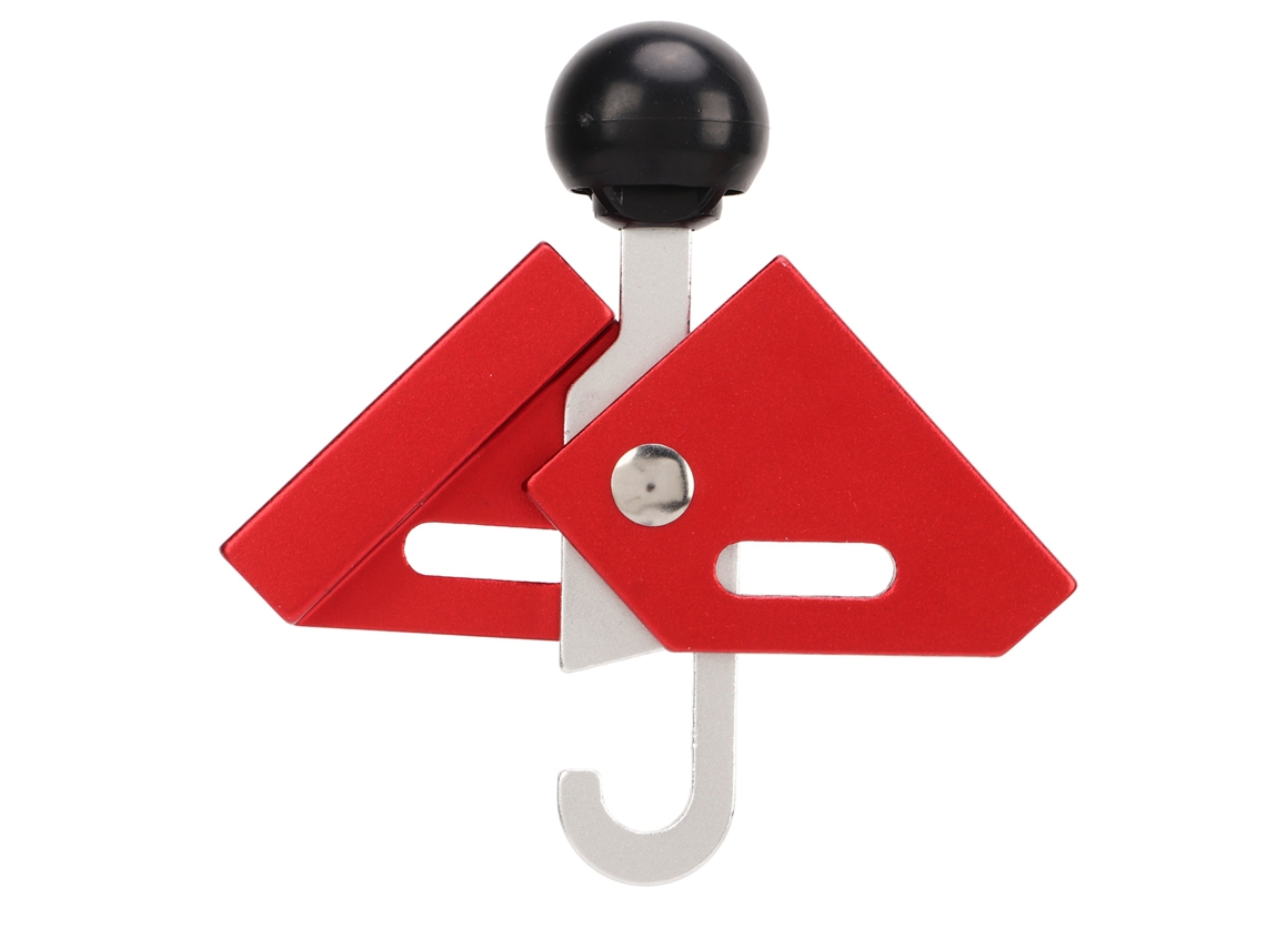 Punta ajustable de 8 mm roja antipinchazos para postes de tienda de campaña