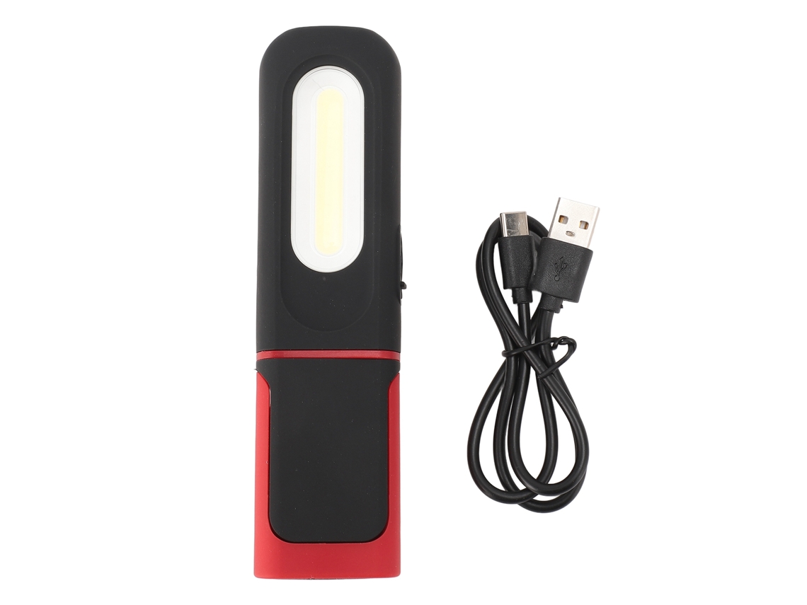 Bj-lanterna De Trabalho Led Giratória 360°, Super Brilhante, Portátil Com Base Magnética E Gancho Para Reparações De Carros E Emergências