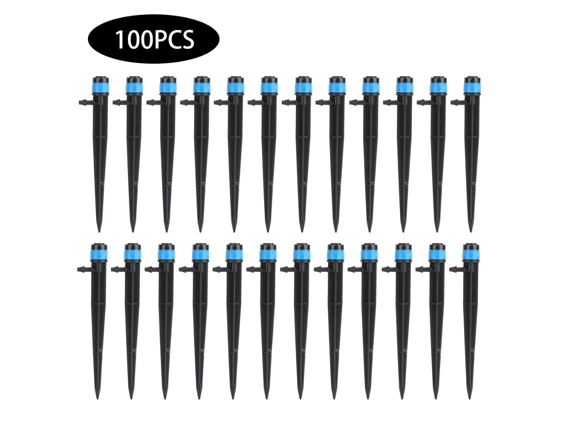 100 Goteros De Riego De Inserción En El Suelo Para Sistemas De Riego De Jardines.