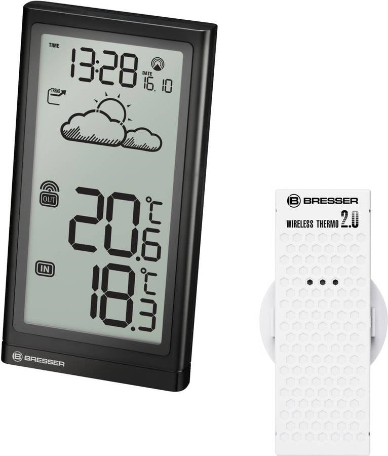 Bresser Temp Negro sensor exterior estacion meteorologica 7004200