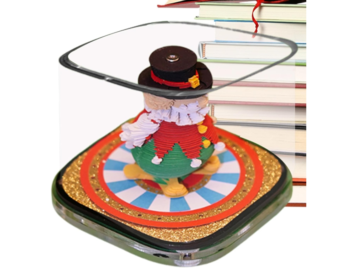 Organizador, calendario artístico, 3D con recortes y bloc de notas, para familias y oficinas.