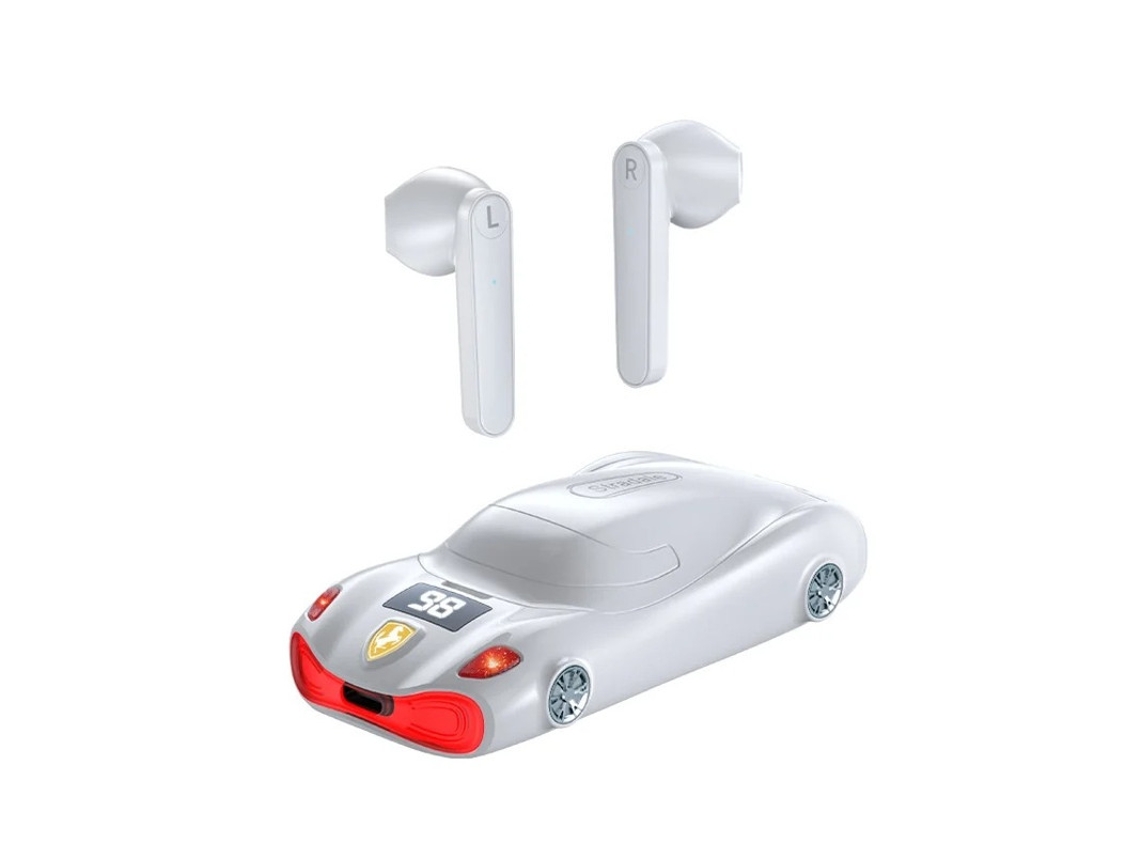 Auriculares Qualidade Som Hifi Longa Duração Display Yizhood True Wireless Bluetooth Blanco