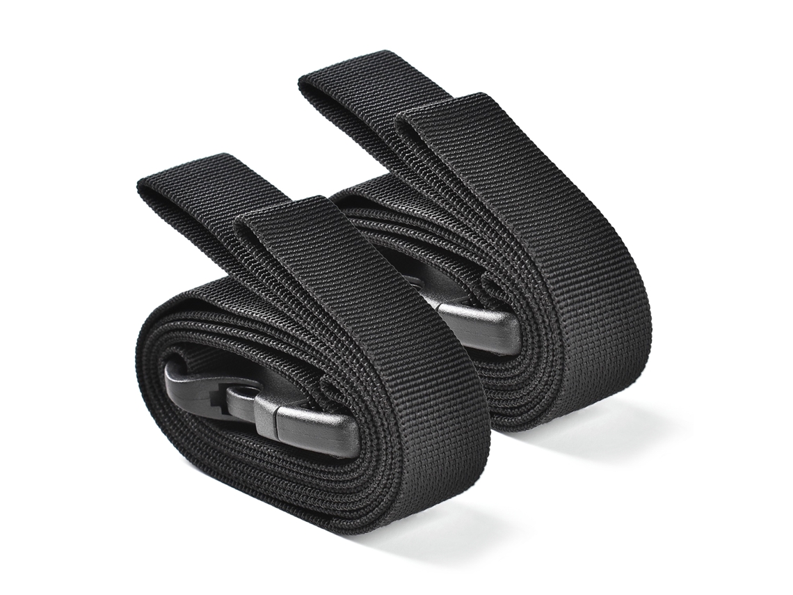 Paquete De 2 Cinturones Utilitarios Ajustables De 53 X 1 Pulgada Con Hebilla De Liberación Rápida Para Camping Y Equipaje.