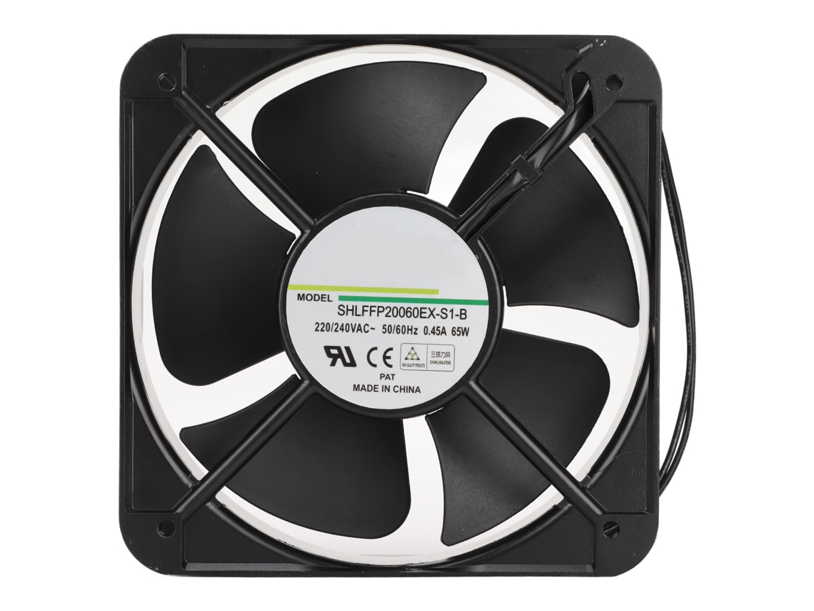 Ventilador De Enfriamiento Industrial 200mm Rodamiento Doble Para Chasis, Maquinaria Y Fuentes De Alimentación 220/240v