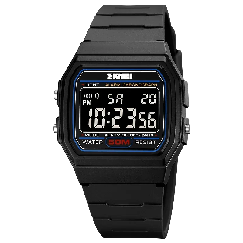 Reloj Militar Digital Para Hombre (negro), Resistente Al Agua Hasta 5 Bares (para Exteriores).