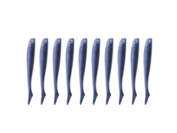 2026rebe-10pcs Señuelo Artificial De Cola T 6cm Bait Suave Pvc Ecológico Accesorio De Pesca (1 Negro Azul)