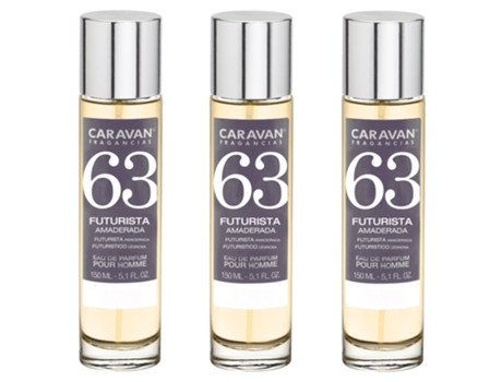 3x CARAVAN Perfume de Hombre Nº63 - 150ml