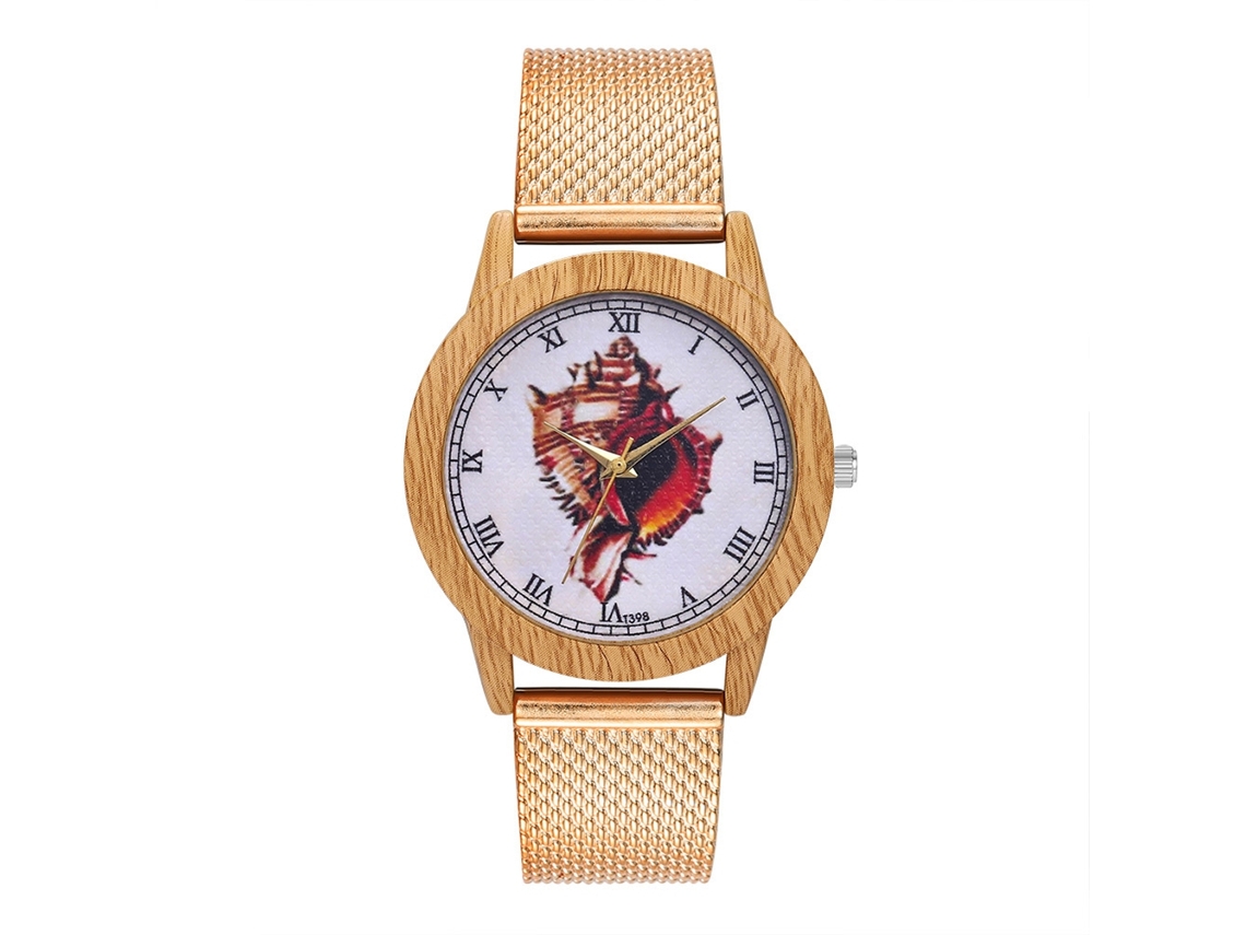 Reloj De Cuarzo Con Correa De Silicona Dial Romano Unisex Zhoulianfa (oro Rosa)