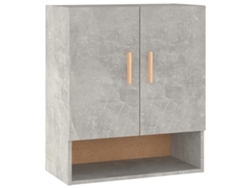 Mueble de pared MAISON EXCLUSIVE en derivados de madera gris cemento (60x31x70 cm)