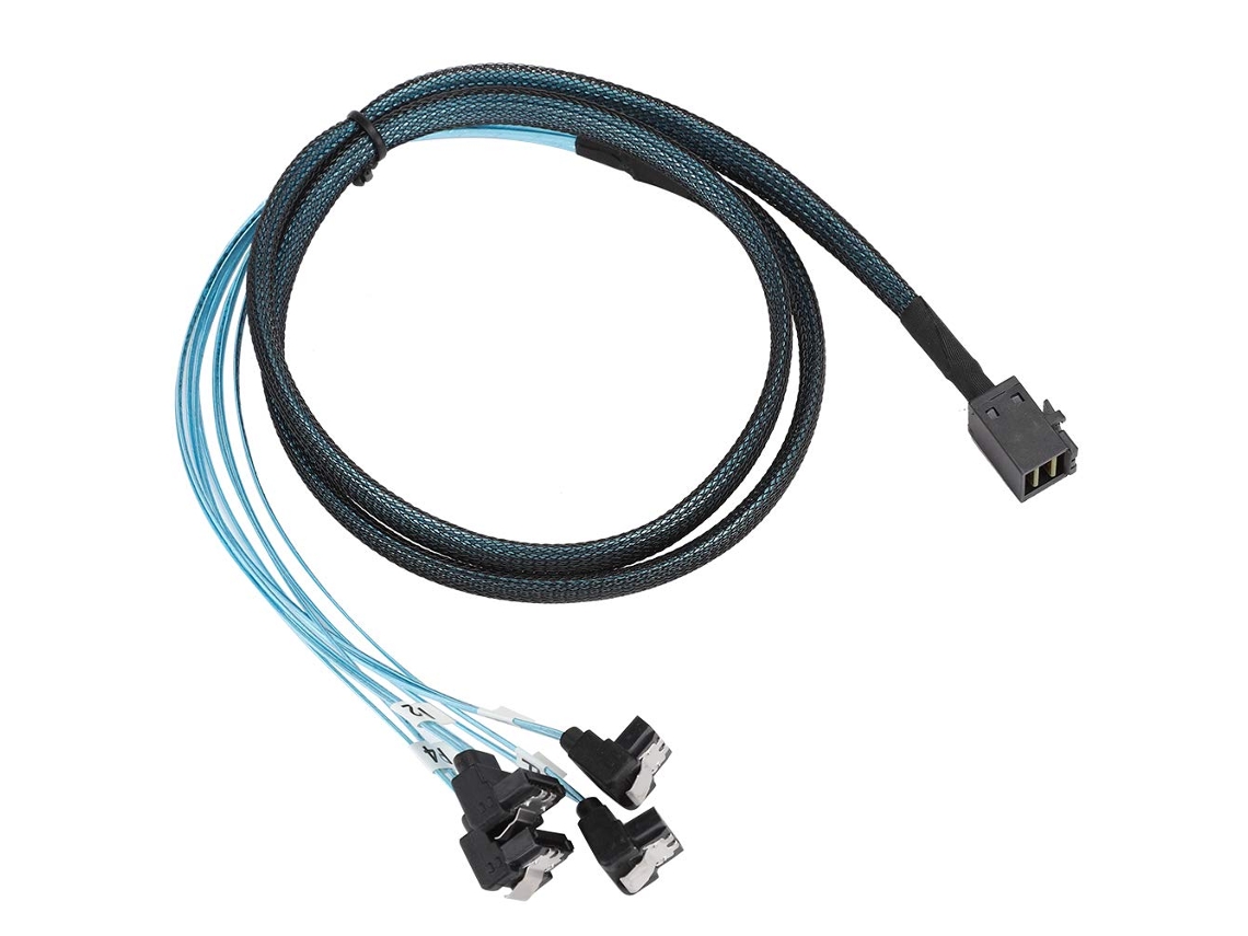 Cable De Interfaz Mini Sas Hd 36p Sff 8643 A Sata De 7 Pines X4 Con Cableado Fijo