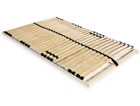 vidaXL Somier de láminas 28 láminas 7 zonas 120x200 cm