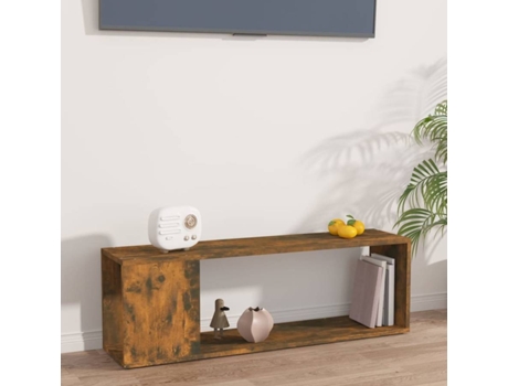 Mueble de TV VIDAXL Marrón Madera contrachapada (100x24x32 cm)