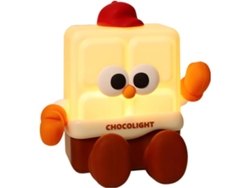 Bonita luz nocturna para dormitorio infantil, accesorio decorativo, silicona de grado alimenticio y recargable (blanca)