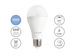Bombilla LED Padro E27 de 20 W, casquillo de 240 grados, 2500 lm, blanco frío, Garza (6500 K)
