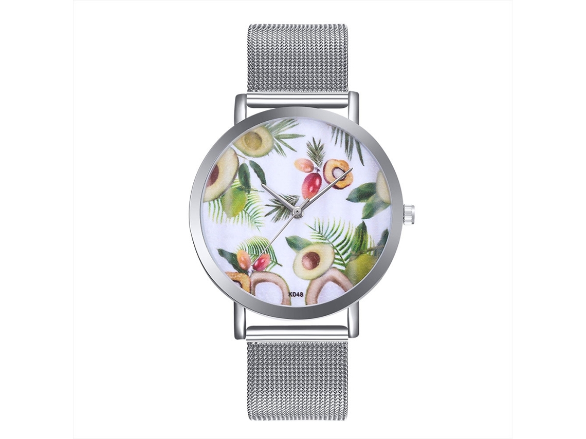 Reloj De Cuarzo Clásico Para Hombres Y Mujeres Con Correa De Aleación Plata Casual