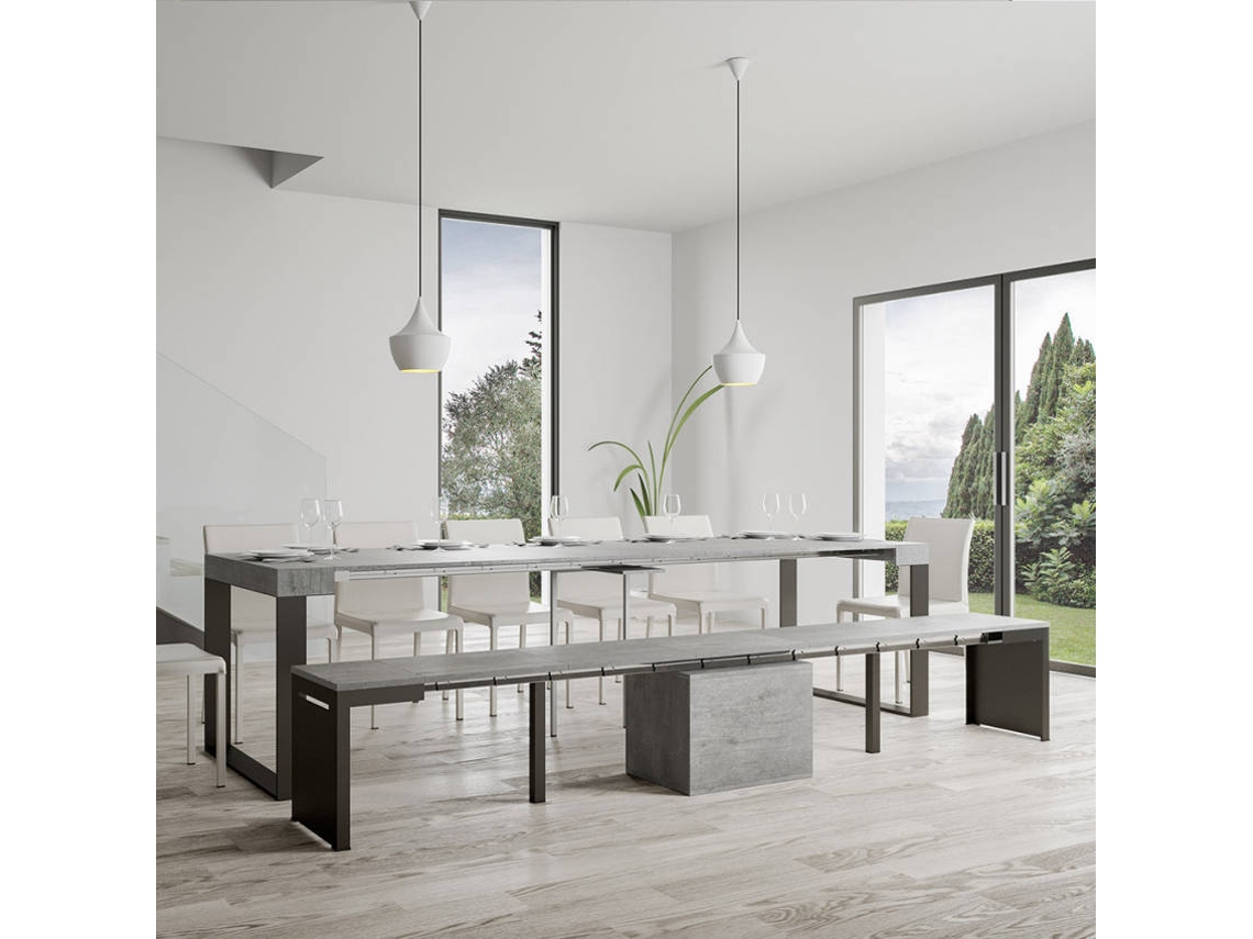 Banco Extensível Cozinha Entrada Da Sala de Jantar Walk Concrete ITAMOBY (55x40-305cm)