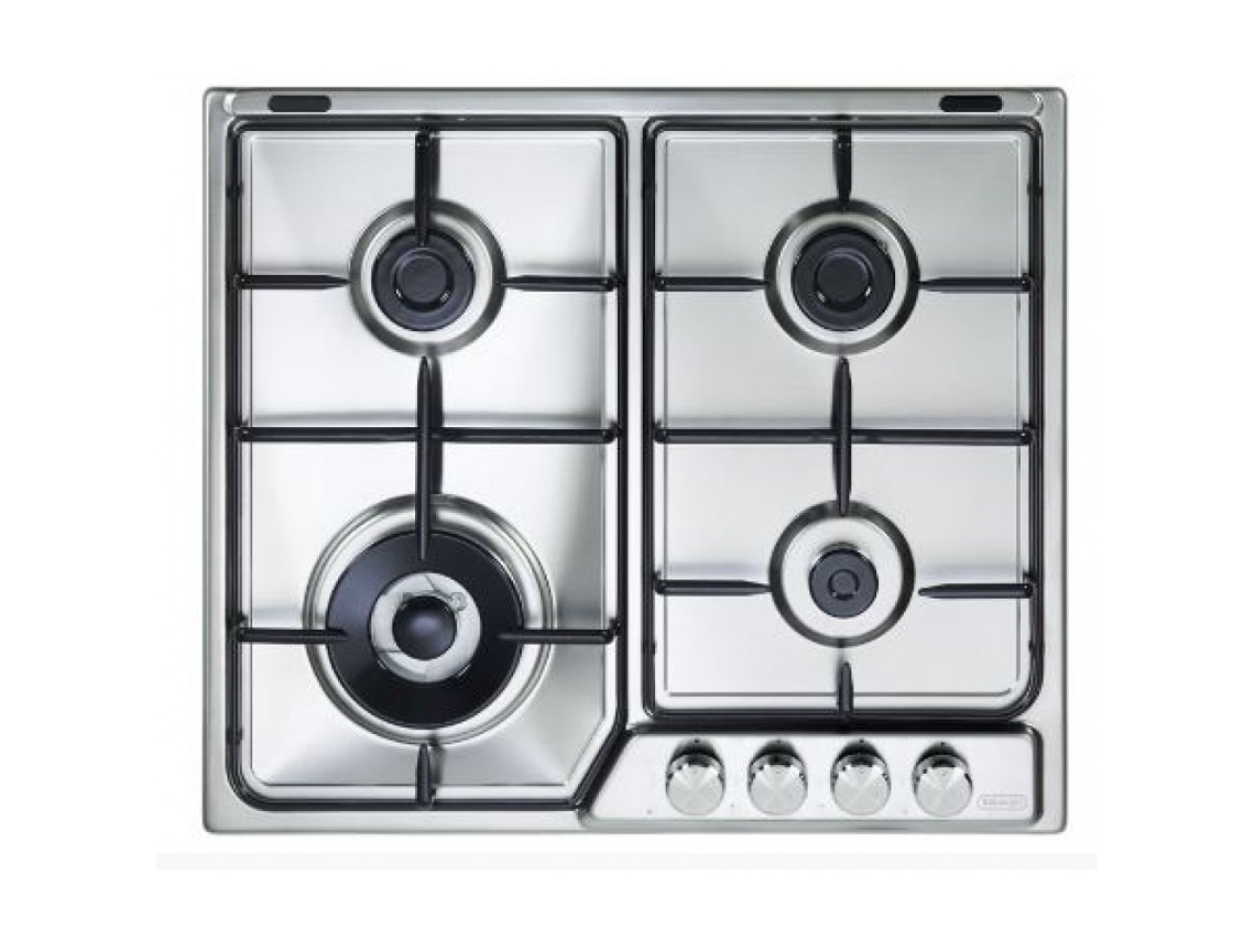 Placa de Gas DE'LONGHI IF 46 ASDV SP N (58 cm - Inox)