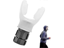 Ejercitador de capacidad pulmonar portátil con resistencia ajustable para mejorar la respiración y el sueño - Rosewell White