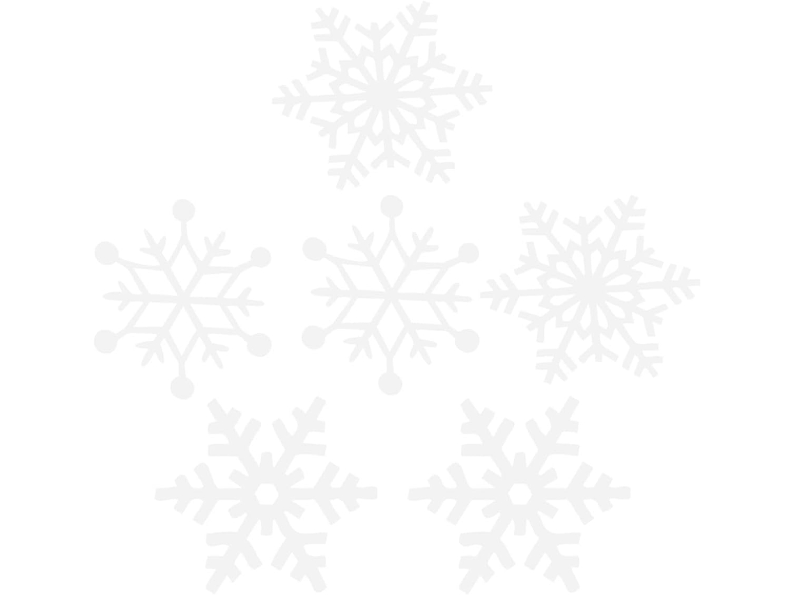 Adornos Colgantes Copos Nieve Fieltro Blanco 6 Piezas Decoraciones Invierno Bodas Fiestas