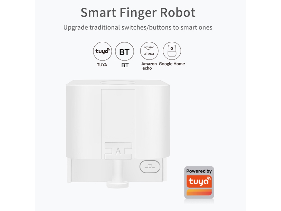 Tuya Bt Fingerbot Robot Inteligente Con Control Por Voz Y Botón Pulsador Inalámbrico Alexa Home