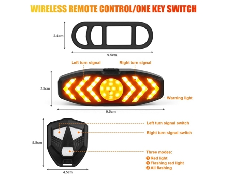 Luz trasera para bicicleta, luz trasera para bicicleta LED potente recargable por USB, luz trasera ultrabrillante para bicicleta deportiva para moc...
