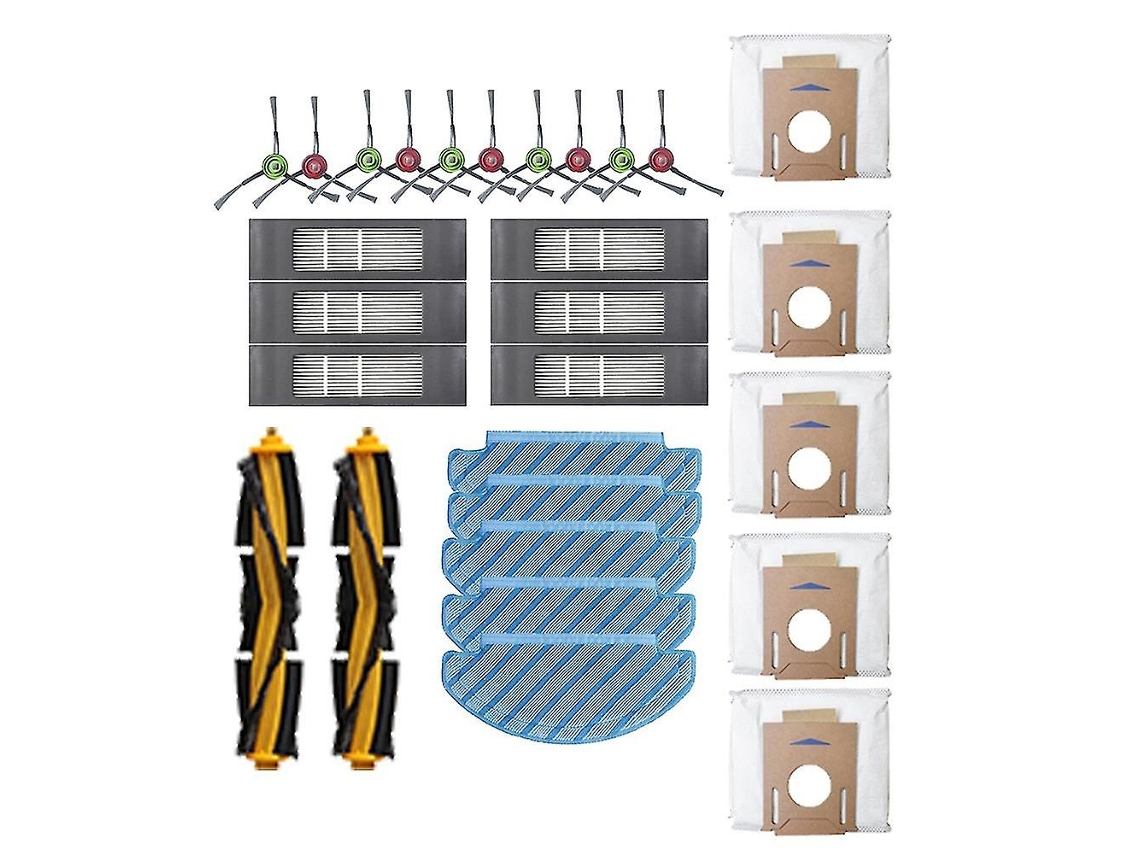 Kit de piezas para bolsas de polvo, filtros y cepillos giratorios para Ecovacs Deebot Ozmo T8