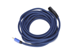 Cable XLR macho a jack de 3,5 mm para transmisión de señal balanceada y conexión de micrófono