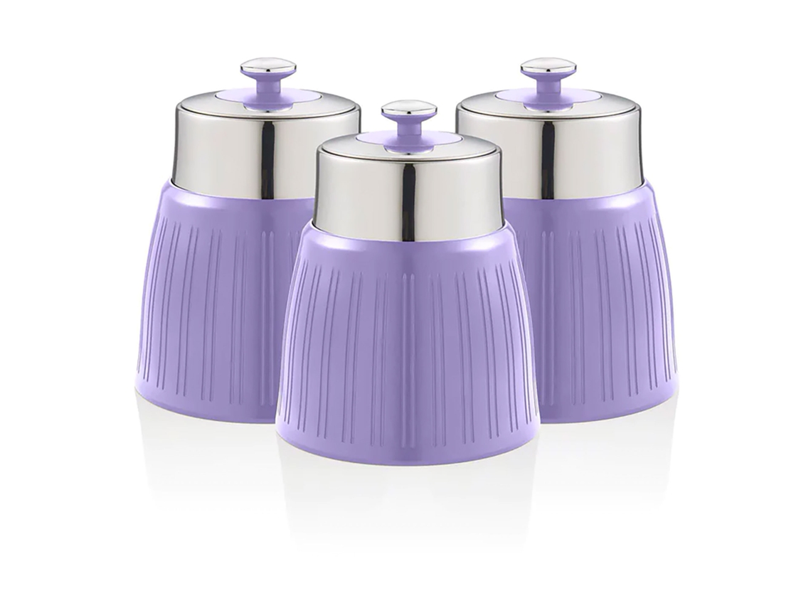 Botellas de Cocina SWAN 1,2L (15,6 x 15,6 x 17,3 cm - Plástico/Acero Inox. - Morado)