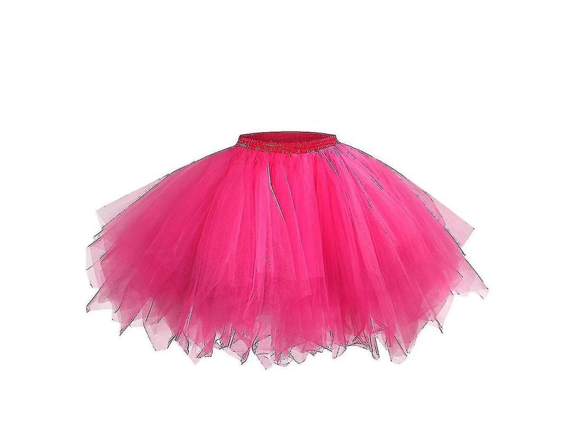 2026-falda Tutú Corta Para Mujer Con Encaje Tule Princesa Elástica Para Baile Tallas M Xl Xxl