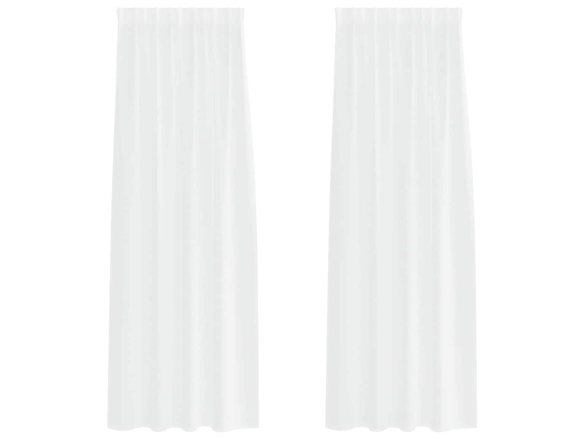 Maison Exclusive - Cortina De Voilé Con Cortinas 2 Pcs 225 X 140 Cm Poliéster