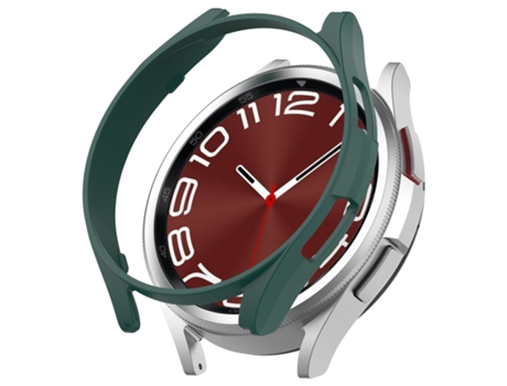 Samsung Galaxy Watch 6 Classic 43 mm Funda protectora de pieza de reloj hueca de media cubierta (verde)