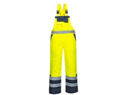 Peto de invierno Portwest de alta visibilidad y contraste, protección de seguridad, amarillo, talla M