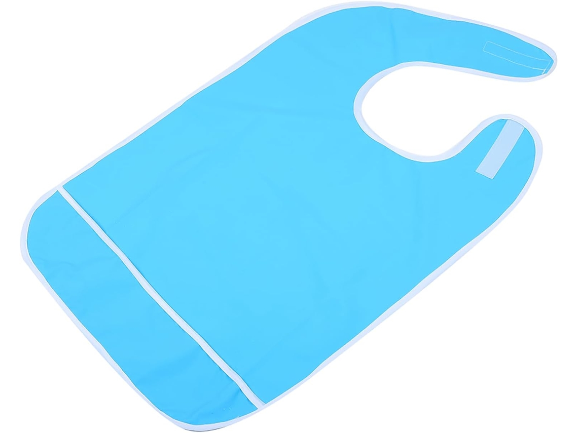 Delantal Babero Reutilizable Para Adultos, Sin Aceite, Protector Para Comer, Color Naranja.