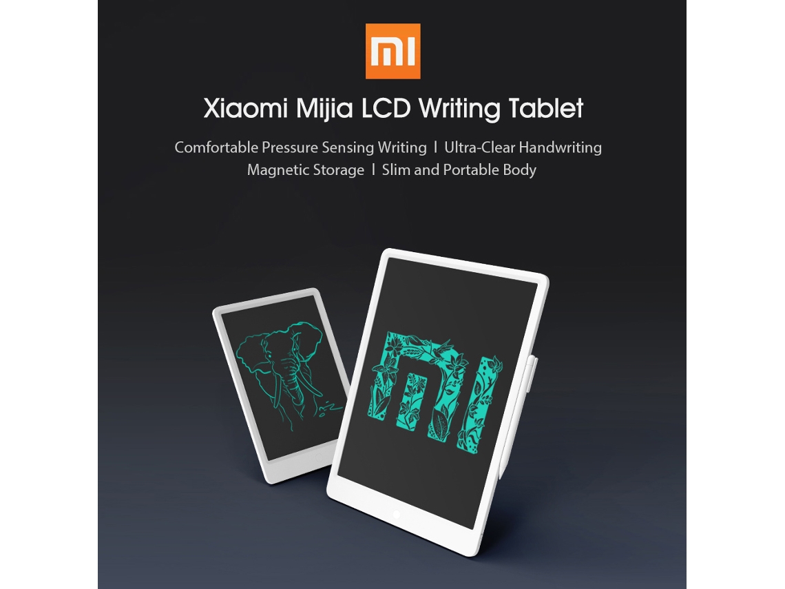 Tablet De Escrita Xiaomi Mijia Lcd 13.5 Polegadas Com Caneta Digital Desenho E Apagamento Com Um Botão